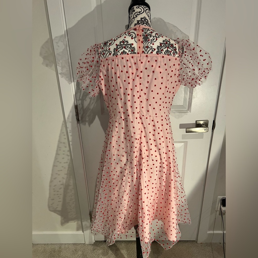 Pink Heart Midi Dress - Picture 2 of 5